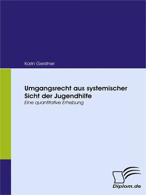 cover image of Umgangsrecht aus systemischer Sicht der Jugendhilfe